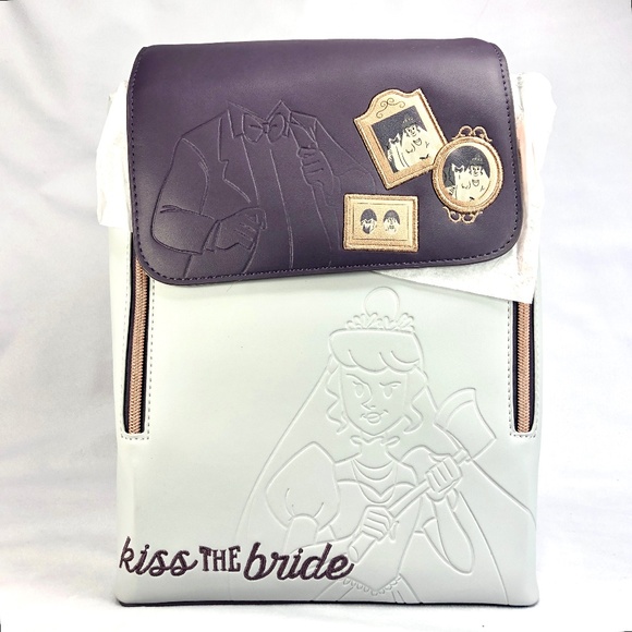 Disney Handbags - Disney Parks 2022 The Haunted Mansion Kiss The Bride Backpack Bag - NEW